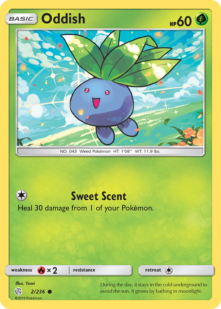 Oddish (2/236) [Sun & Moon: Cosmic Eclipse] - Destination Retro