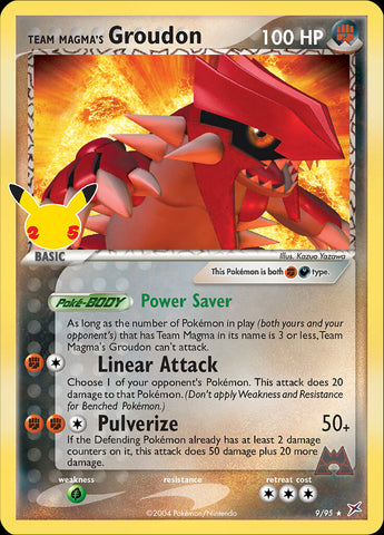Team Magma's Groudon (9/95) [Celebrations: 25th Anniversary - Classic Collection] - Destination Retro
