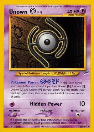 Unown [H] (28/105) [Neo Destiny Unlimited] - Destination Retro