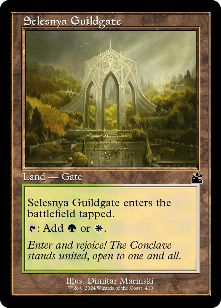 Selesnya Guildgate (Retro Frame) [Ravnica Remastered] - Destination Retro