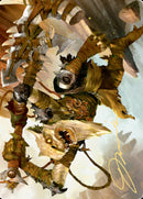 Teeterpeak Ambusher Art Card (Gold-Stamped Signature) [Zendikar Rising Art Series] - Destination Retro