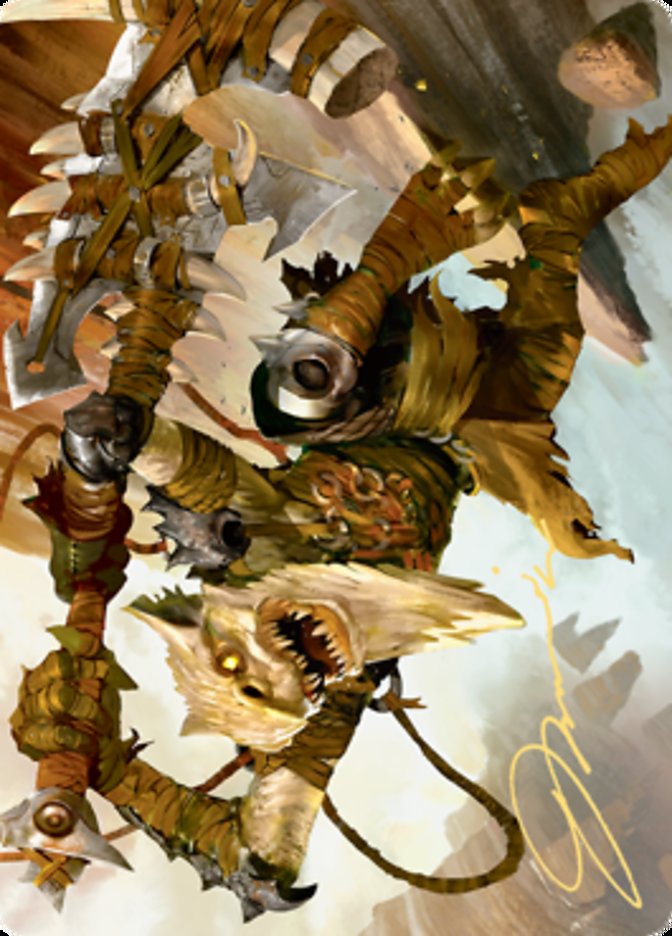 Teeterpeak Ambusher Art Card (Gold-Stamped Signature) [Zendikar Rising Art Series] - Destination Retro