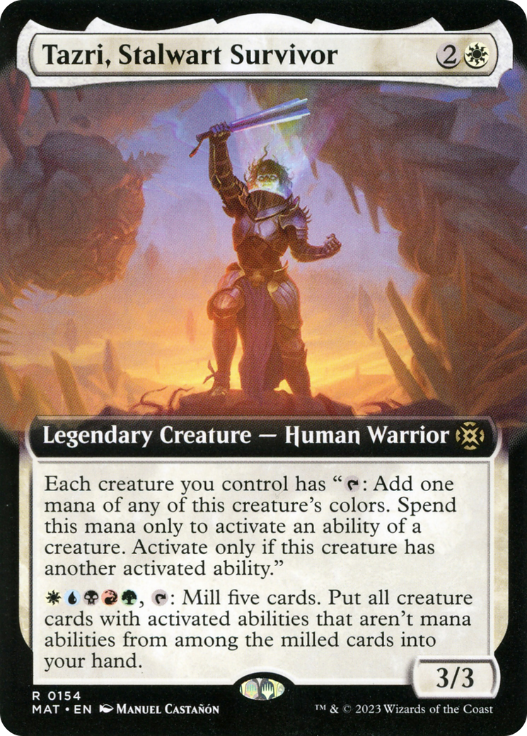 Tazri, Stalwart Survivor (Extended Art) [March of the Machine: The Aftermath] - Destination Retro