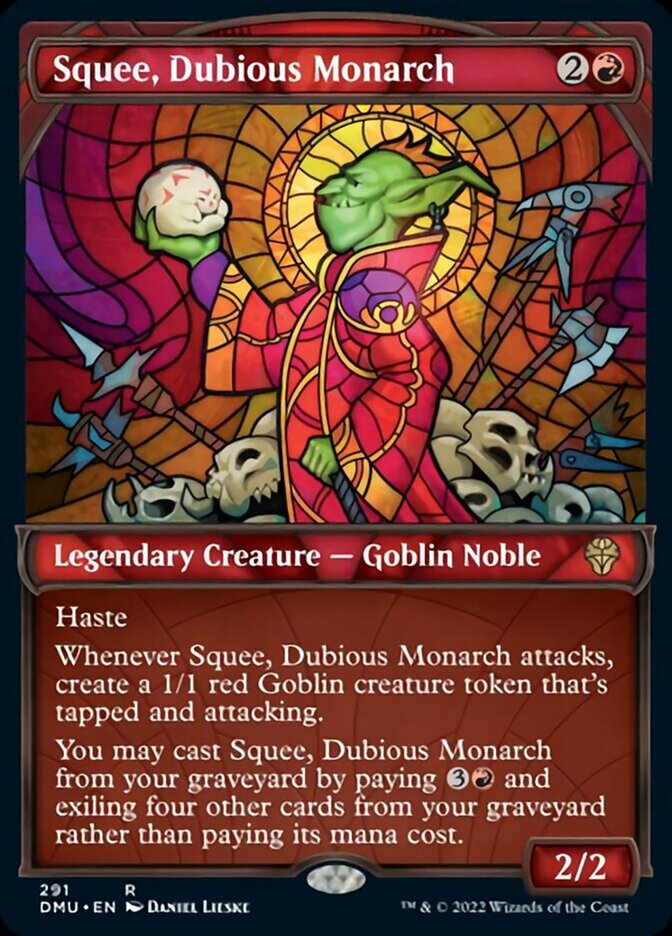 Squee, Dubious Monarch (Showcase) [Dominaria United] - Destination Retro