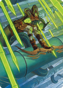 Bamboo Grove Archer Art Card [Kamigawa: Neon Dynasty Art Series] - Destination Retro