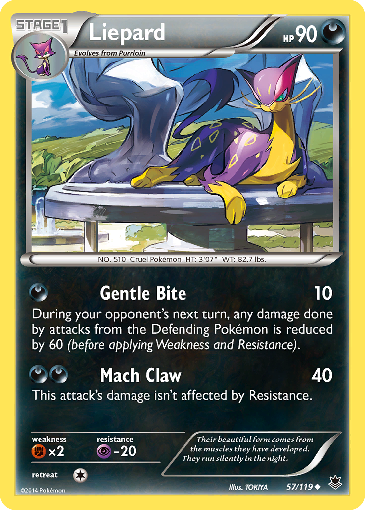 Liepard (57/119) [XY: Phantom Forces] - Destination Retro