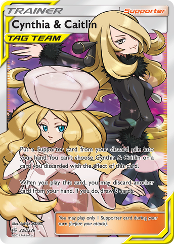 Cynthia & Caitlin (228/236) [Sun & Moon: Cosmic Eclipse] - Destination Retro