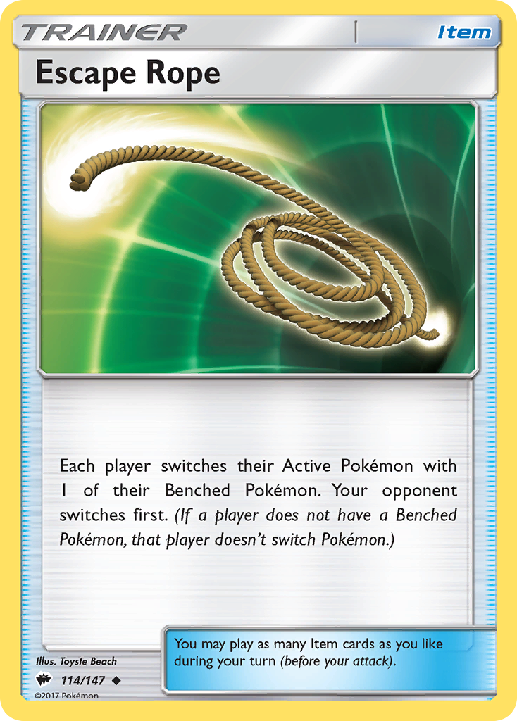 Escape Rope (114/147) [Sun & Moon: Burning Shadows] - Destination Retro