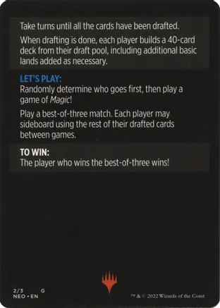 Winchester Draft (Magic Minigame) [Kamigawa: Neon Dynasty Minigame] - Destination Retro