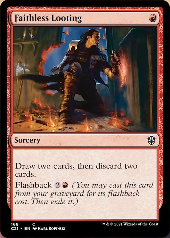 Faithless Looting [Commander 2021] - Destination Retro