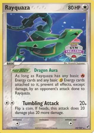 Rayquaza (22/107) (Gym Challenge Promo) [Gym Challenge Unlimited] - Destination Retro