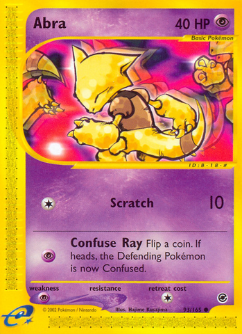 Abra (93/165) [Expedition: Base Set] - Destination Retro