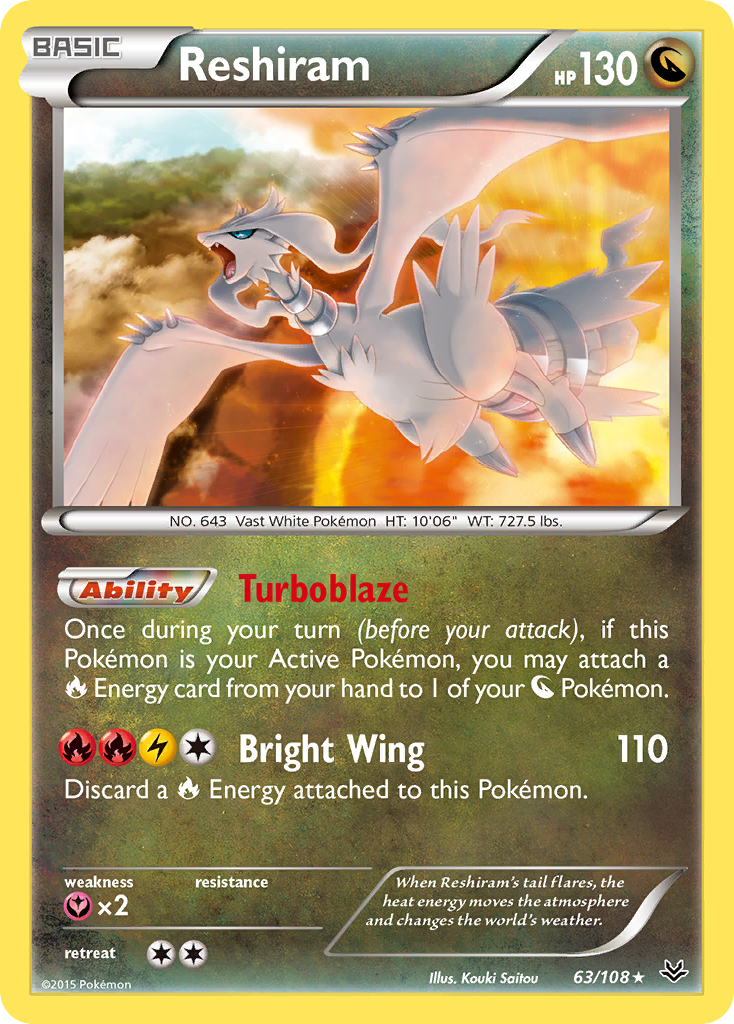 Reshiram (63/108) [XY: Roaring Skies] - Destination Retro