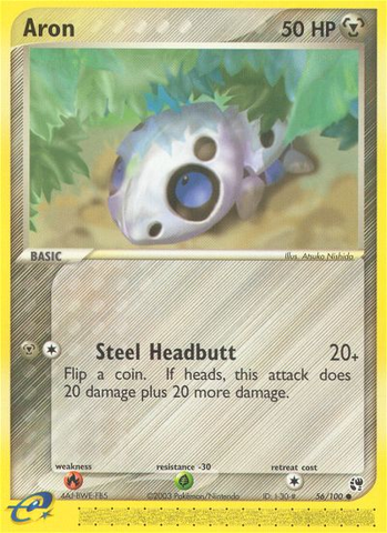 Aron (56/100) [EX: Sandstorm] - Destination Retro