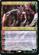 Lukka, Bound to Ruin (Phyrexian Step-and-Compleat Foil) [Phyrexia: All Will Be One] - Destination Retro