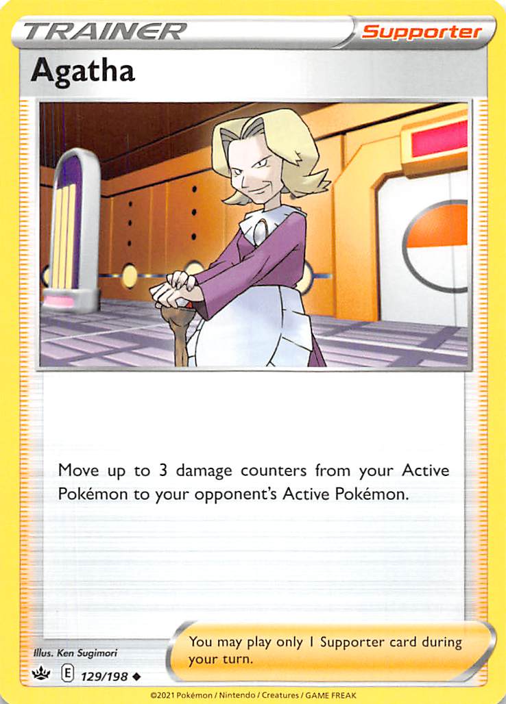 Agatha (129/198) [Sword & Shield: Chilling Reign] - Destination Retro