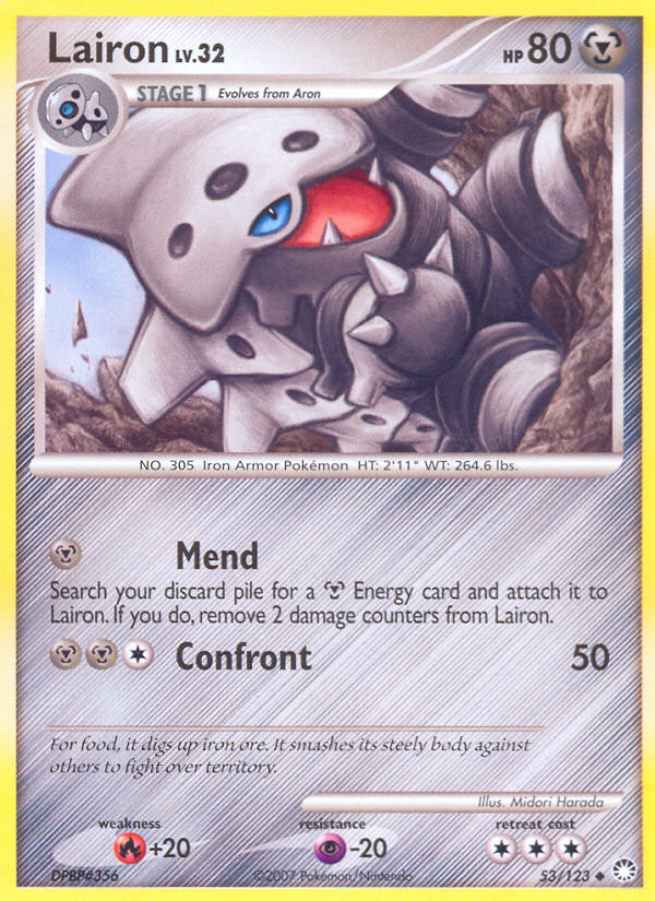 Lairon (53/123) [Diamond & Pearl: Mysterious Treasures] - Destination Retro