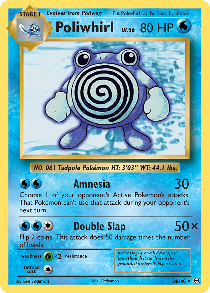 Poliwhirl (24/108) [XY: Evolutions] - Destination Retro