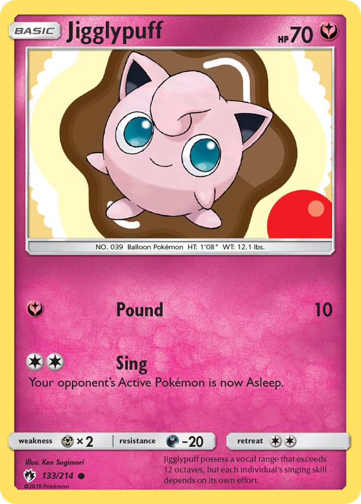 Jigglypuff (133/214) [Sun & Moon: Lost Thunder] - Destination Retro
