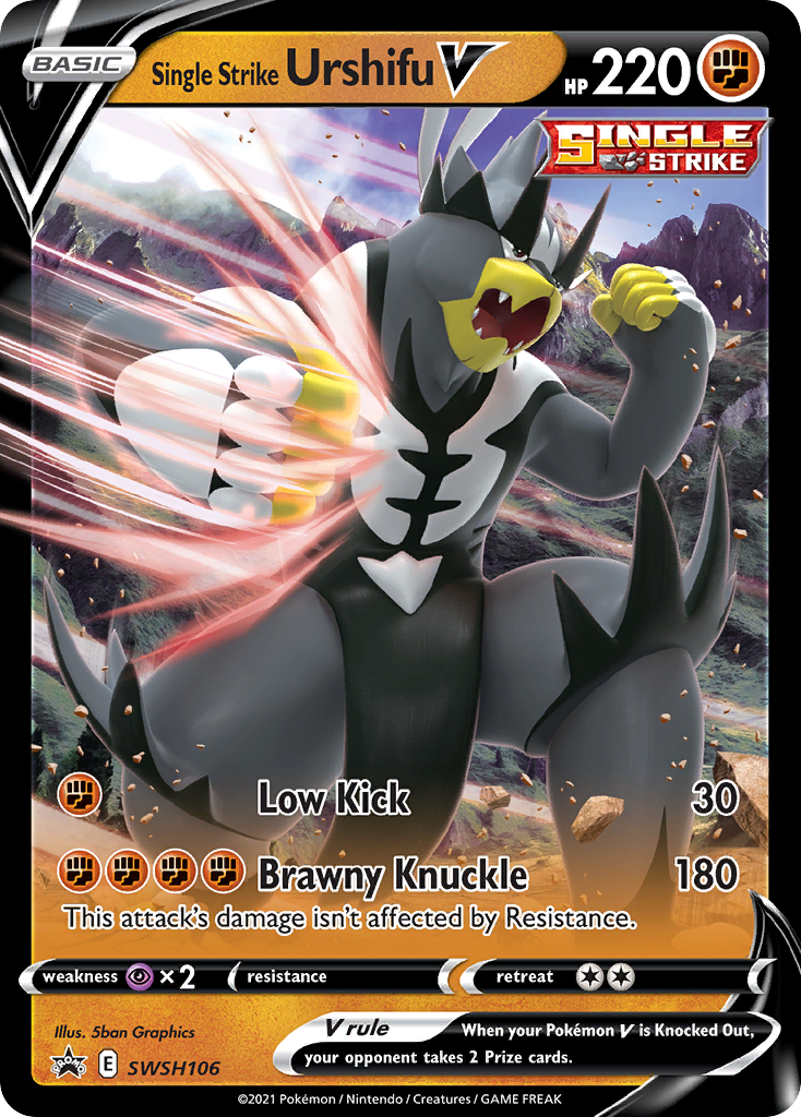 Single Strike Urshifu V (SWSH106) [Sword & Shield: Black Star Promos] - Destination Retro
