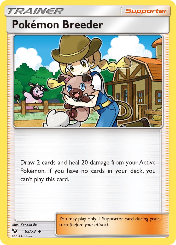 Pokemon Breeder (63/73) [Sun & Moon: Shining Legends] - Destination Retro