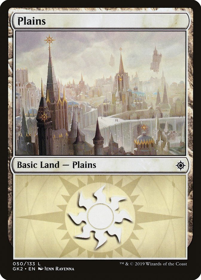 Plains (50) [Ravnica Allegiance Guild Kit] - Destination Retro