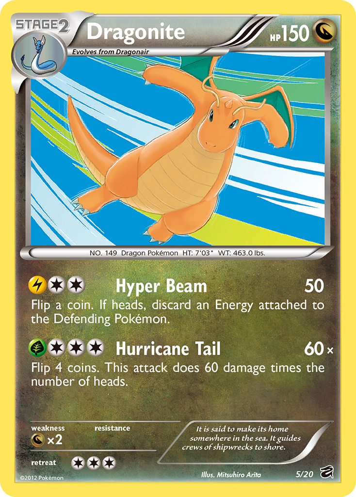 Dragonite (5/20) [Black & White: Dragon Vault] - Destination Retro
