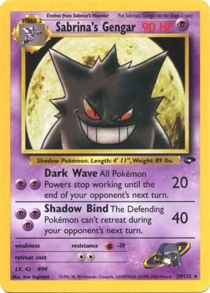 Sabrina's Gengar (29/132) [Gym Challenge Unlimited] - Destination Retro