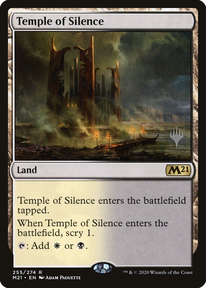 Temple of Silence (Promo Pack) [Core Set 2021 Promos] - Destination Retro