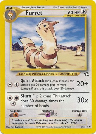 Furret (35/111) [Neo Genesis Unlimited] - Destination Retro