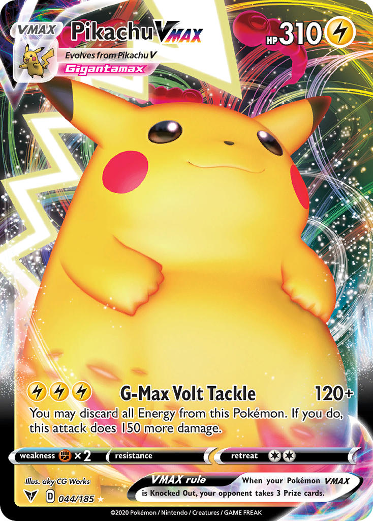 Pikachu VMAX (44) [Sword & Shield: Vivid Voltage] - Destination Retro