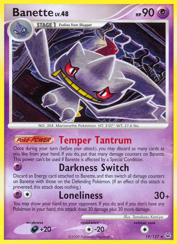 Banette (19/127) [Platinum: Base Set] - Destination Retro