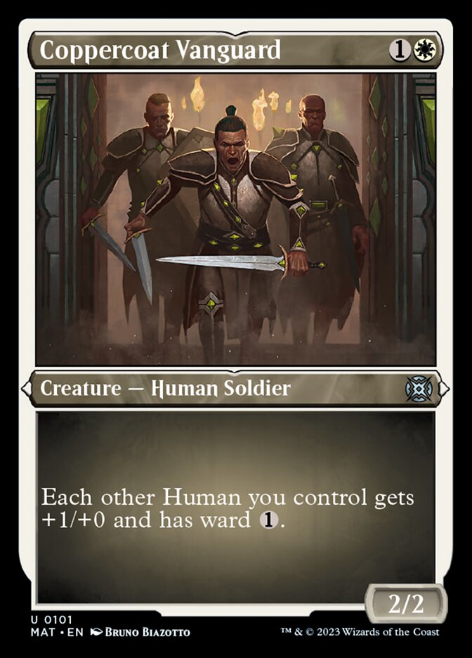 Coppercoat Vanguard (Foil Etched) [March of the Machine: The Aftermath] - Destination Retro