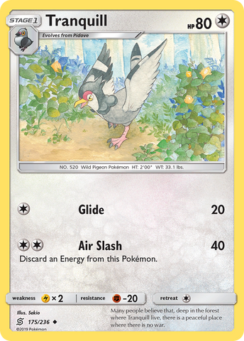 Tranquill (175/236) [Sun & Moon: Unified Minds] - Destination Retro