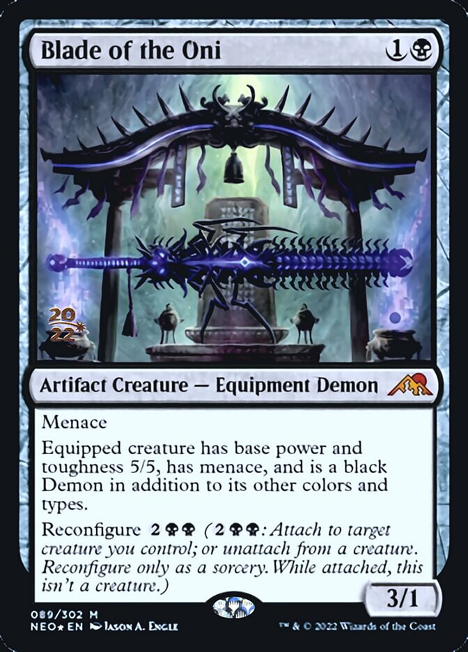 Blade of the Oni [Kamigawa: Neon Dynasty Prerelease Promos] - Destination Retro