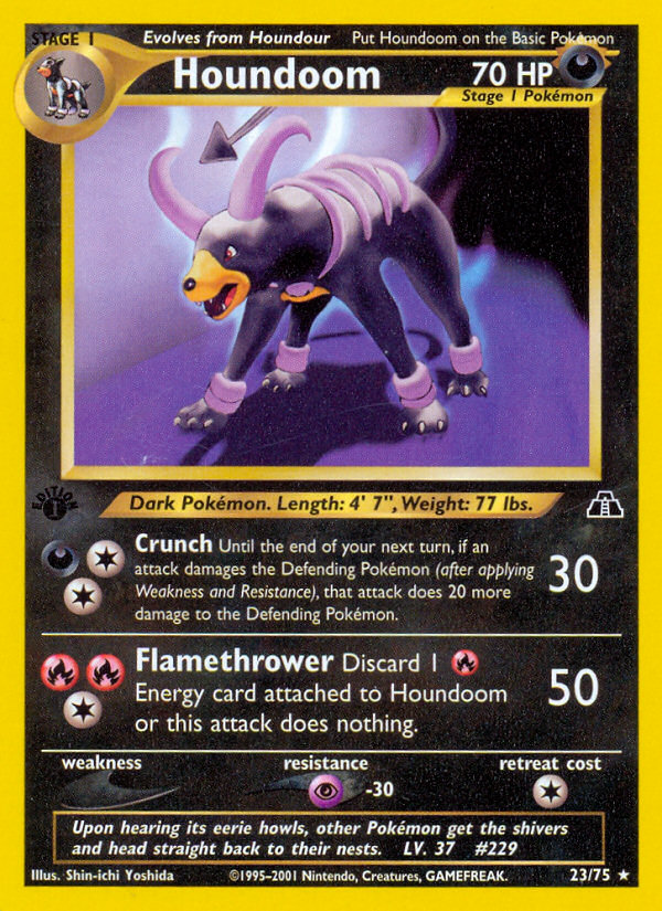 Houndoom (23/75) [Neo Discovery 1st Edition] - Destination Retro