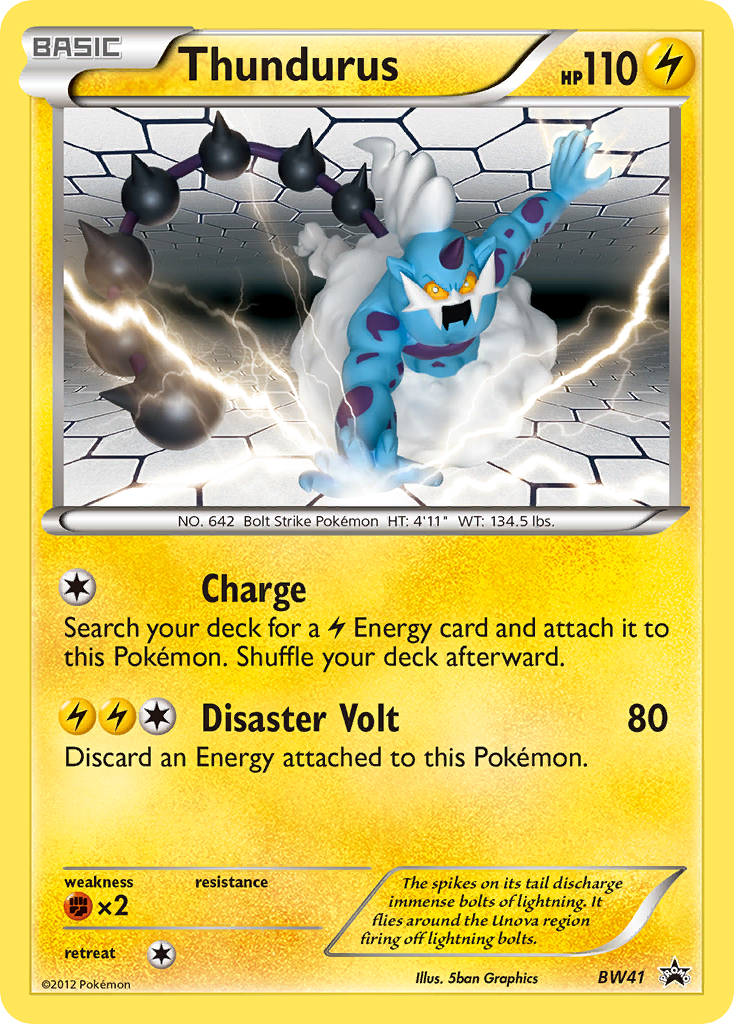 Thundurus (BW41) [Black & White: Black Star Promos] - Destination Retro