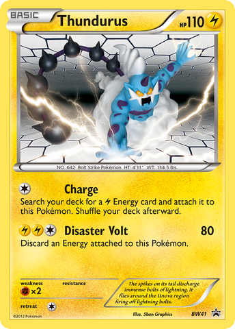 Thundurus (BW41) [Black & White: Black Star Promos] - Destination Retro
