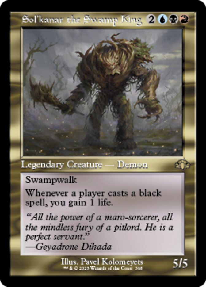 Sol'kanar the Swamp King (Retro) [Dominaria Remastered] - Destination Retro