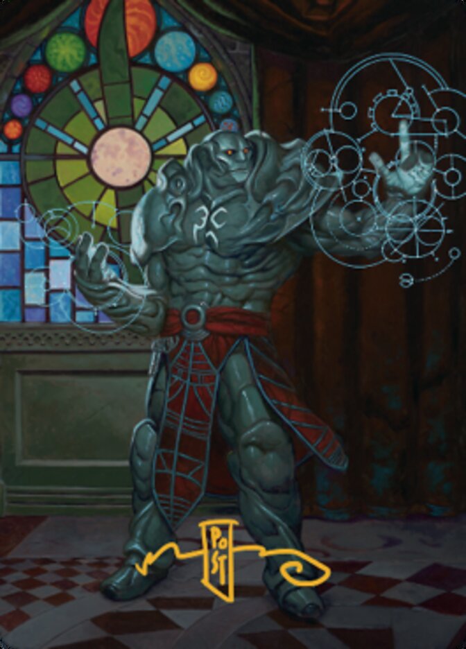 Karn, Living Legacy Art Card 2 (Gold-Stamped Signature) [Dominaria United Art Series] - Destination Retro