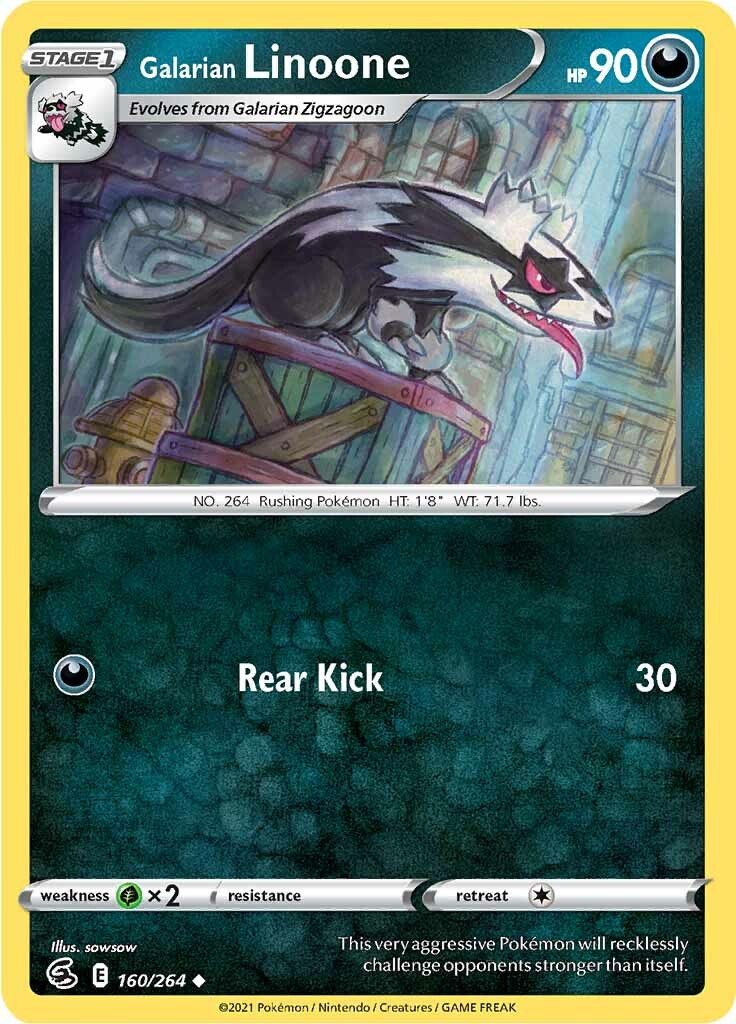 Galarian Linoone (160/264) [Sword & Shield: Fusion Strike] - Destination Retro