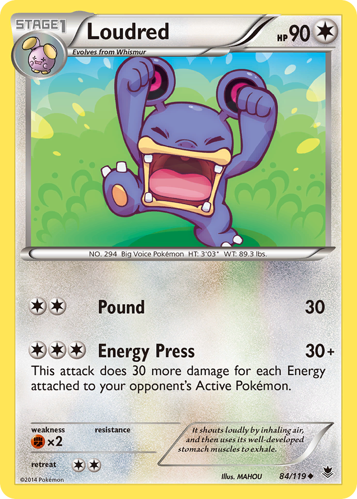 Loudred (84/119) [XY: Phantom Forces] - Destination Retro