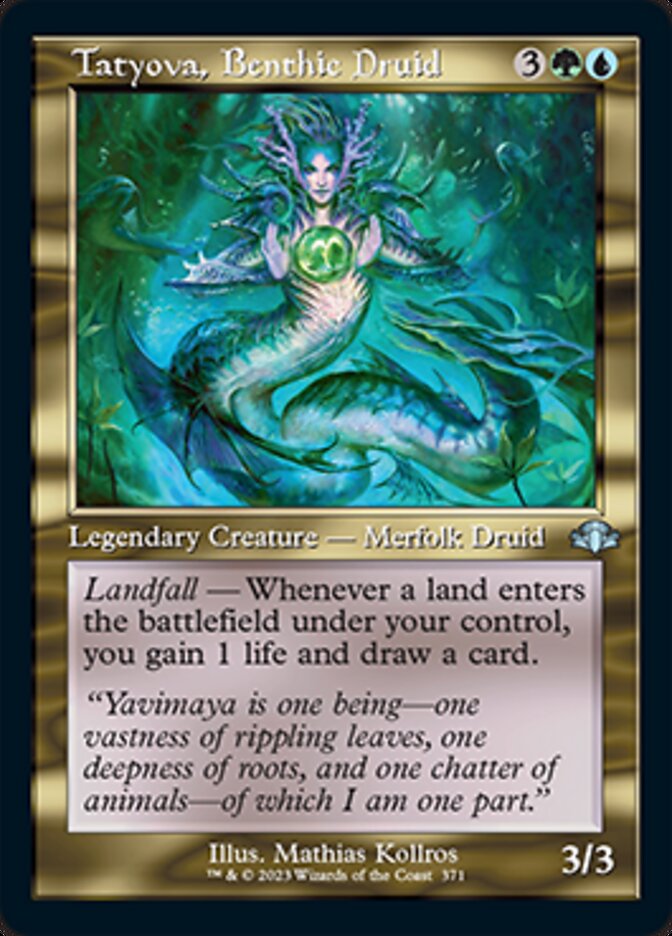 Tatyova, Benthic Druid (Retro) [Dominaria Remastered] - Destination Retro