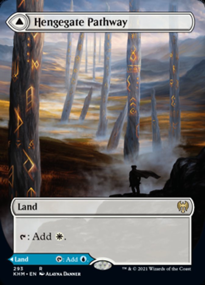 Hengegate Pathway // Mistgate Pathway (Borderless Alternate Art) [Kaldheim] - Destination Retro