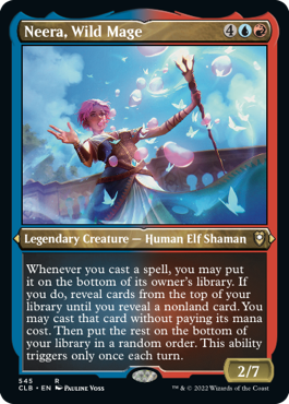 Neera, Wild Mage (Foil Etched) [Commander Legends: Battle for Baldur's Gate] - Destination Retro