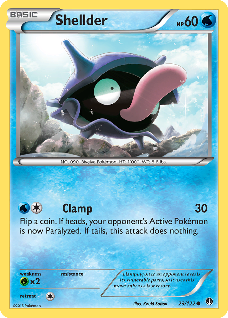 Shellder (23/122) [XY: BREAKpoint] - Destination Retro