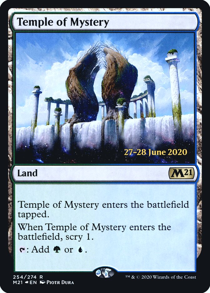 Temple of Mystery  [Core Set 2021 Prerelease Promos] - Destination Retro