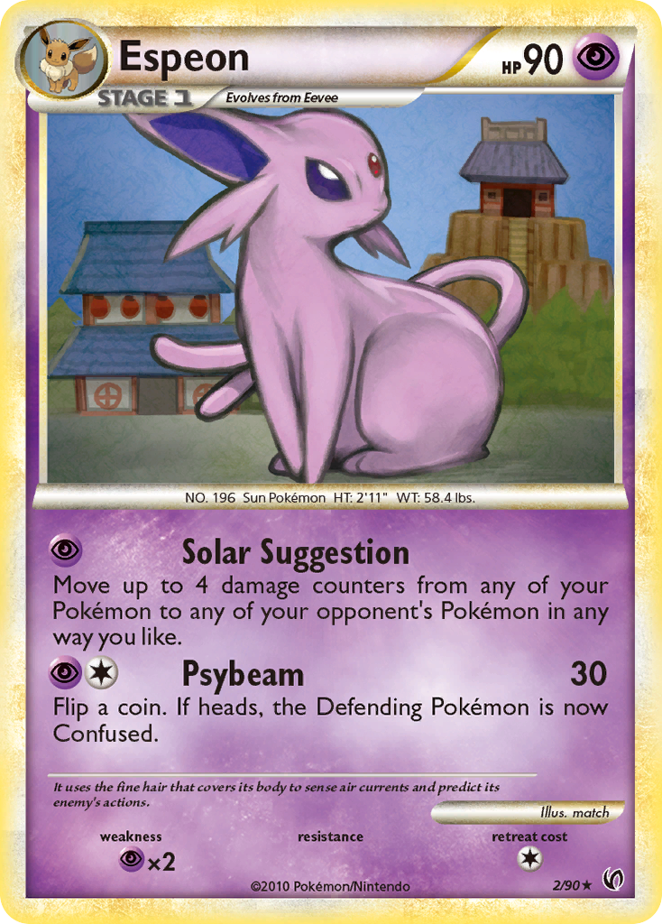 Espeon (2/90) [HeartGold & SoulSilver: Undaunted] - Destination Retro