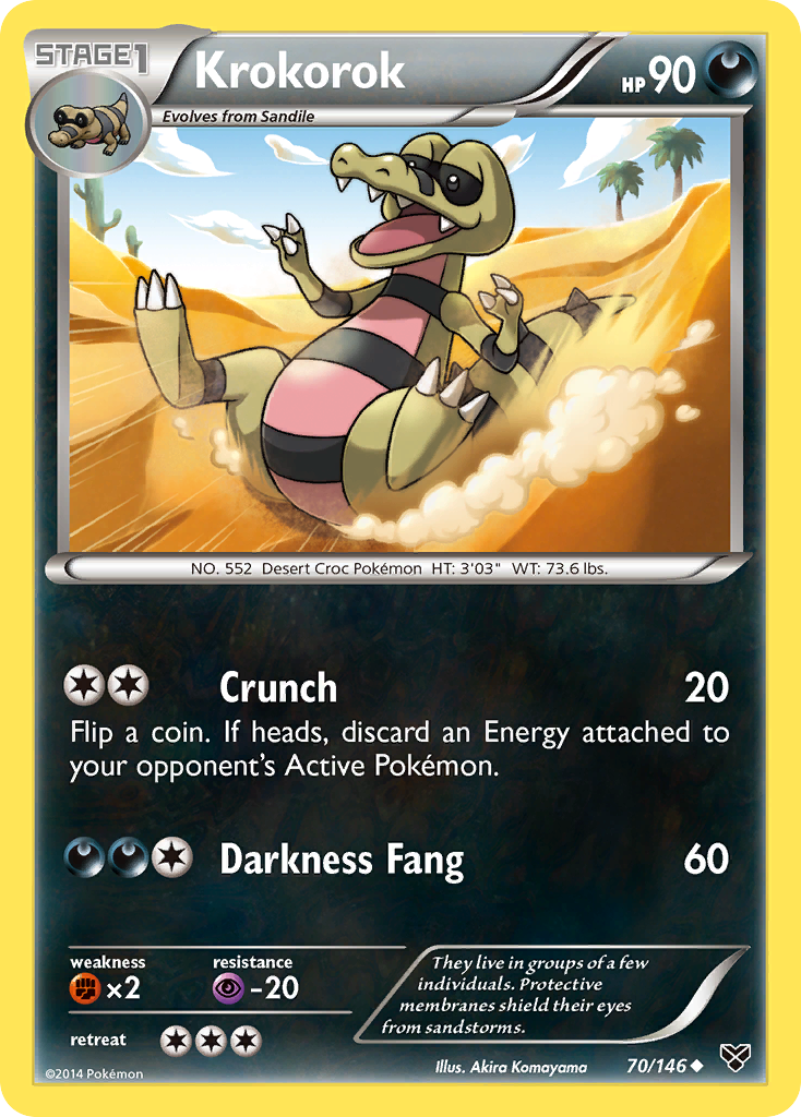 Krokorok (70/146) [XY: Base Set] - Destination Retro