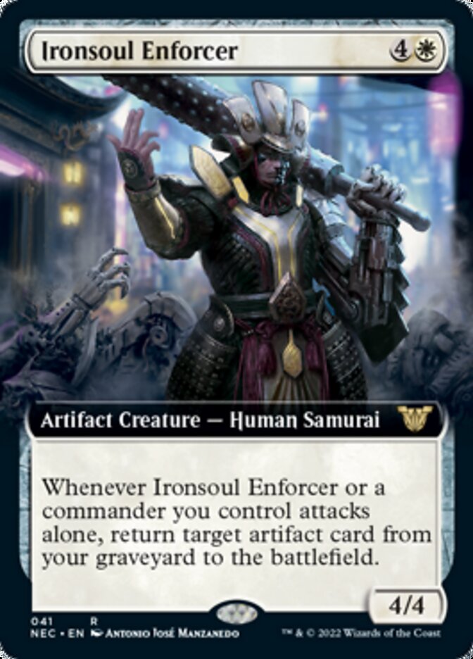 Ironsoul Enforcer (Extended) [Kamigawa: Neon Dynasty Commander] - Destination Retro